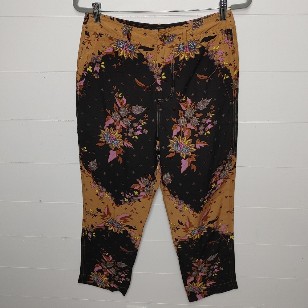 Scotch & Soda Linen Blend Floral Printed Straight Leg Pants Size M - Picture 2 of 15
